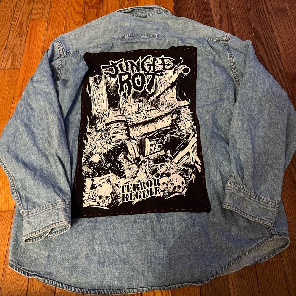 Handmade Jungle Rot Band Jacket with patches
